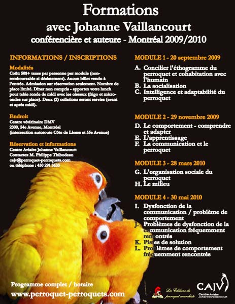 Teaching on parrots - 2009-2010