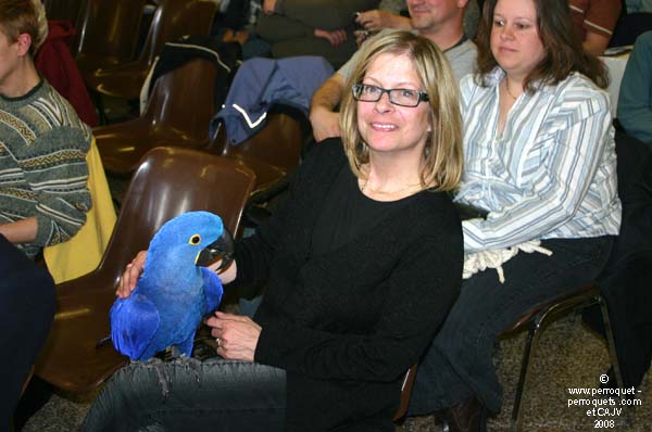 Johanne Vaillancourt at AQAP, 2008 April:Johanne et Molly.