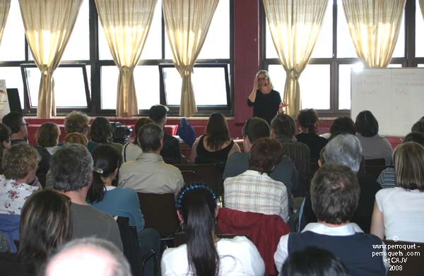 Johanne Vaillancourt at AQAP, 2008 April: lecturing