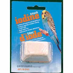 Iodine block for budgies..